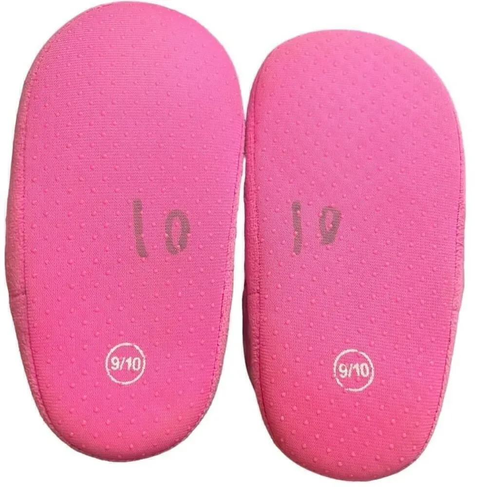Girls Disney Minnie Mouse Pink Bowknot Slippers Size 9/10